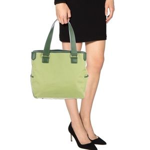 TUMI LEATHER-TRIMMED TOTE